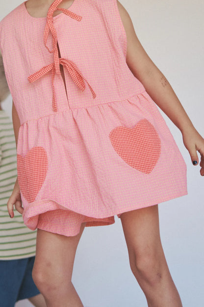 The Polly Pocket Blouse - Pink Lemonade