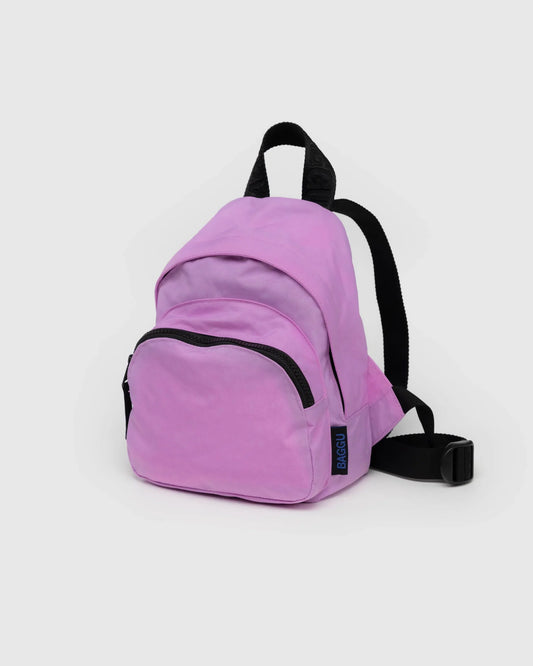 Mini nylon backpack - peony (pink)