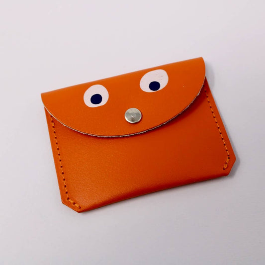 Googly Eye Mini Money Coin Purse: Orange