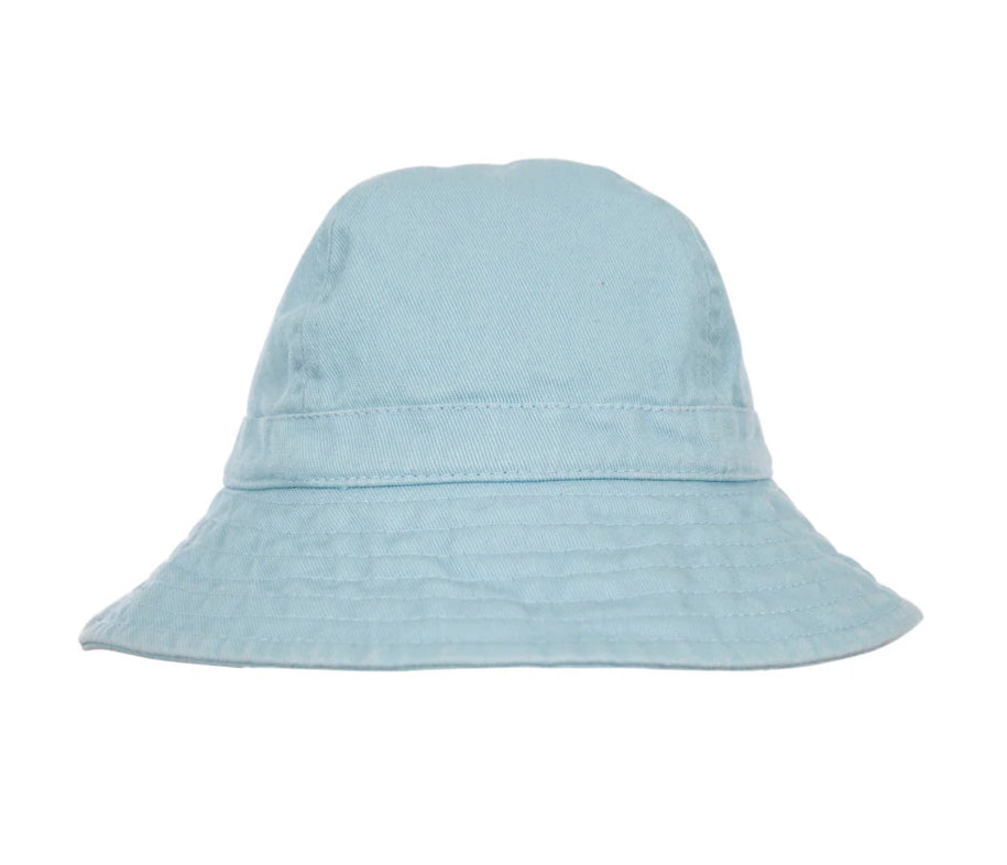 Blue Wide Brim Infant Hat