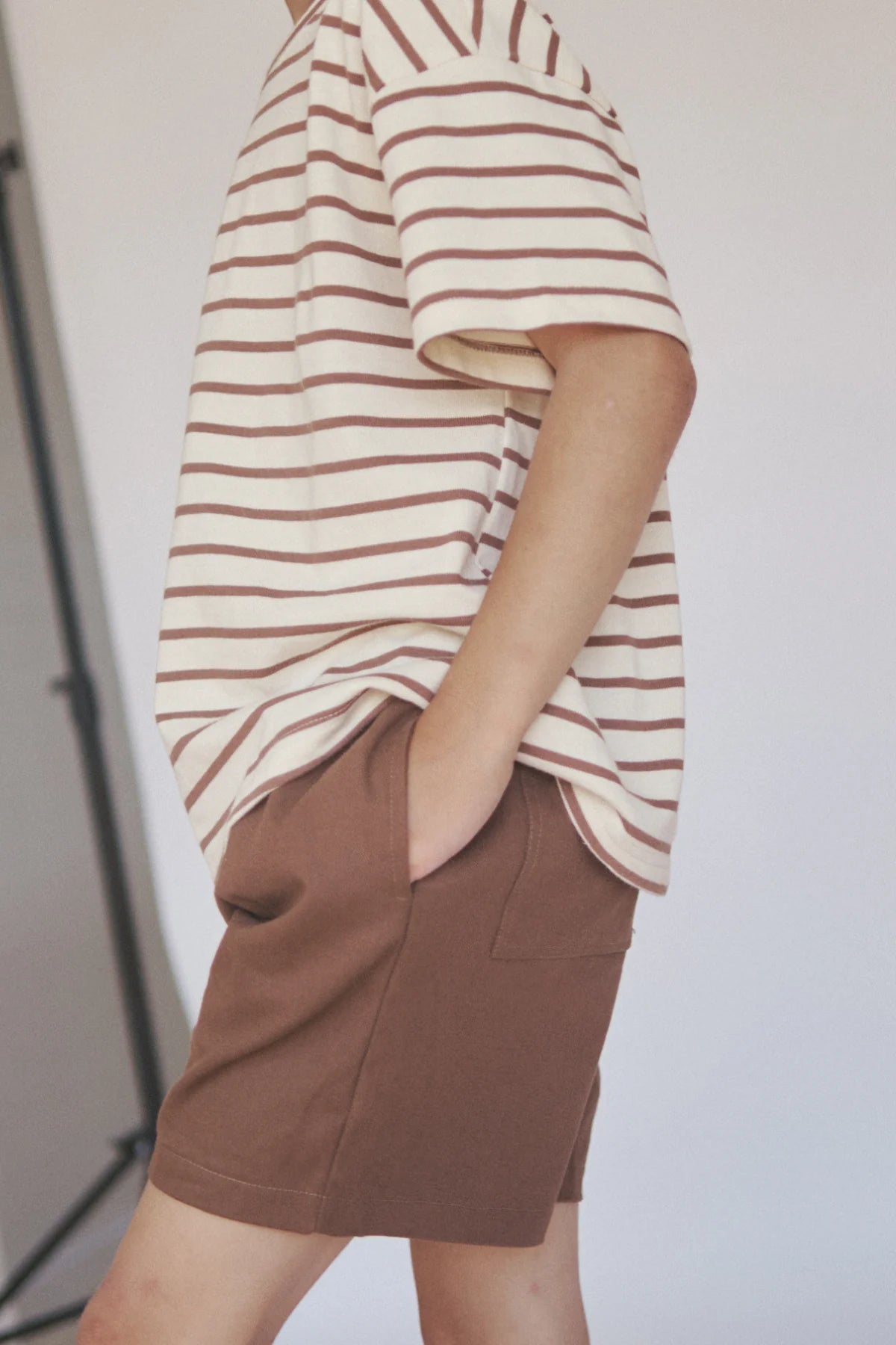 The tei shirt - chocolate stripe