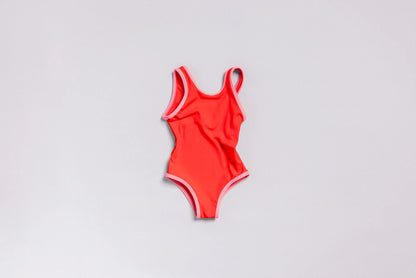 The Stevie One piece swimsuit in Candy Red by Bbobbie