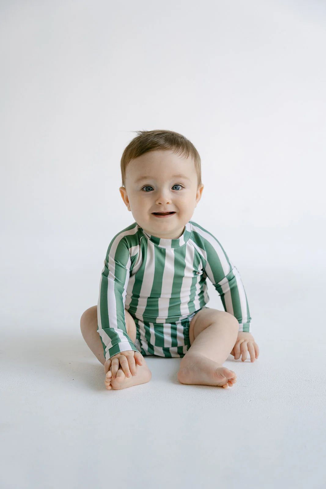 Baby swim rashie - jungle stripe