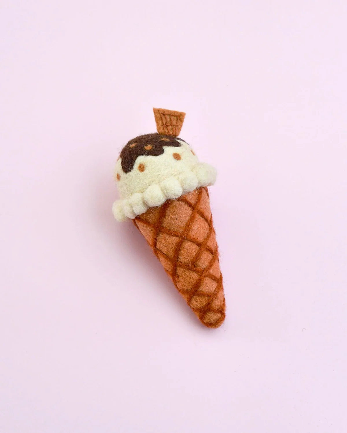 Felt Ice Cream with Waffle