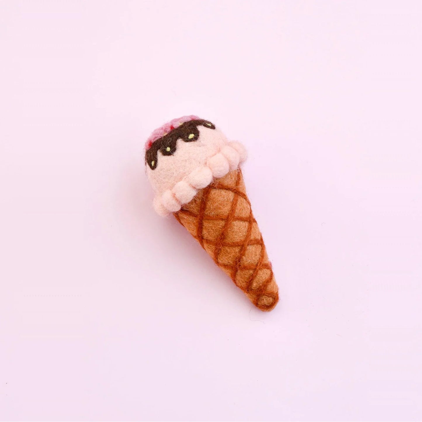 Felt Strawberry Ice Cream