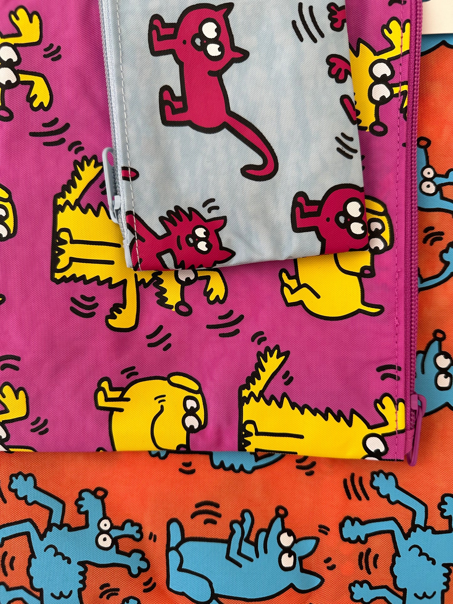 Go pouch case set - Keith Haring pets