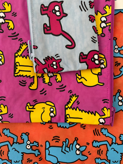 Go pouch case set - Keith Haring pets