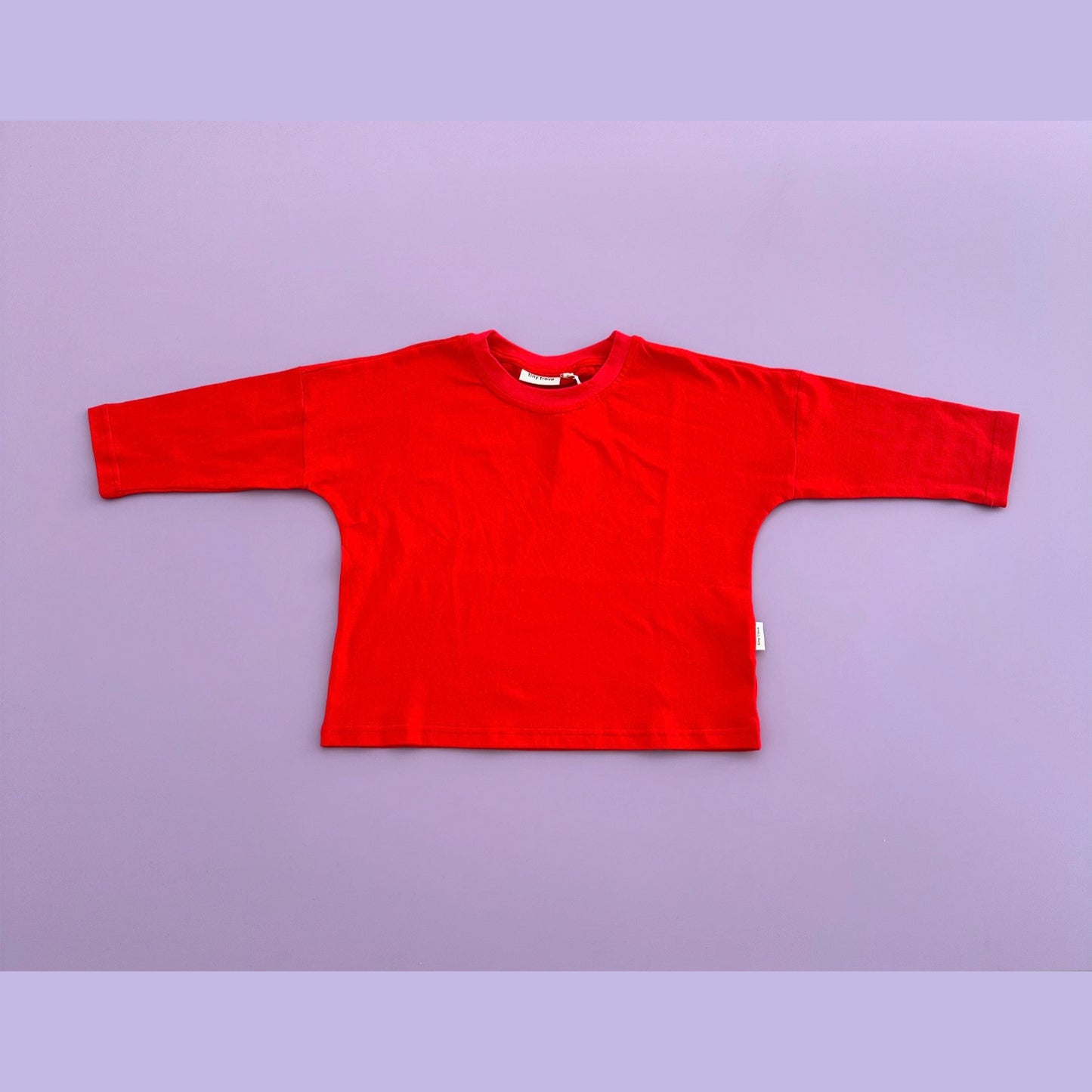 Romy Long Sleeve Tee - Crimson