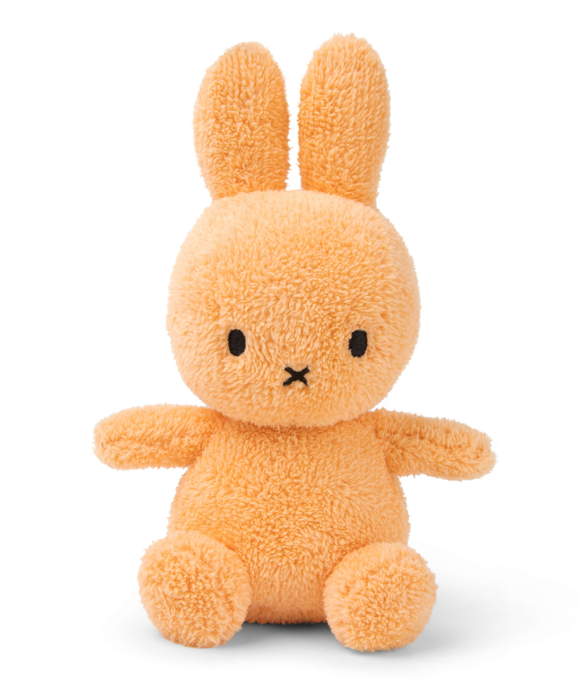 Miffy bunny toy - terry towling in soft orange - 23cm