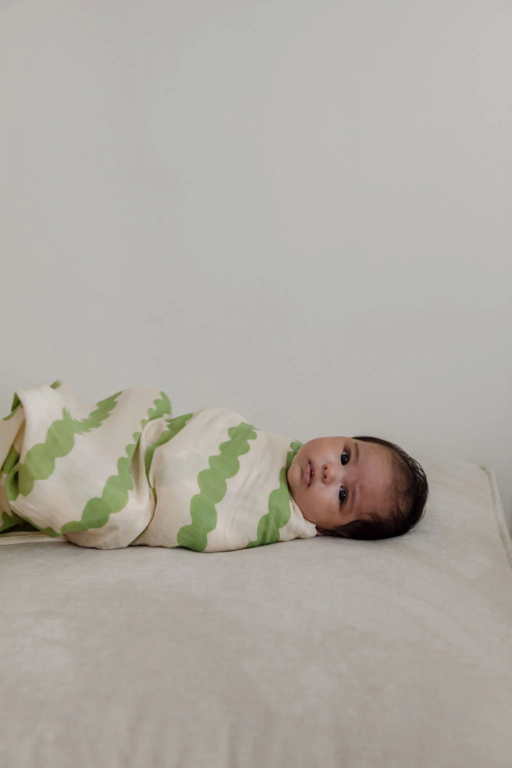 bamboo swaddle - edamame