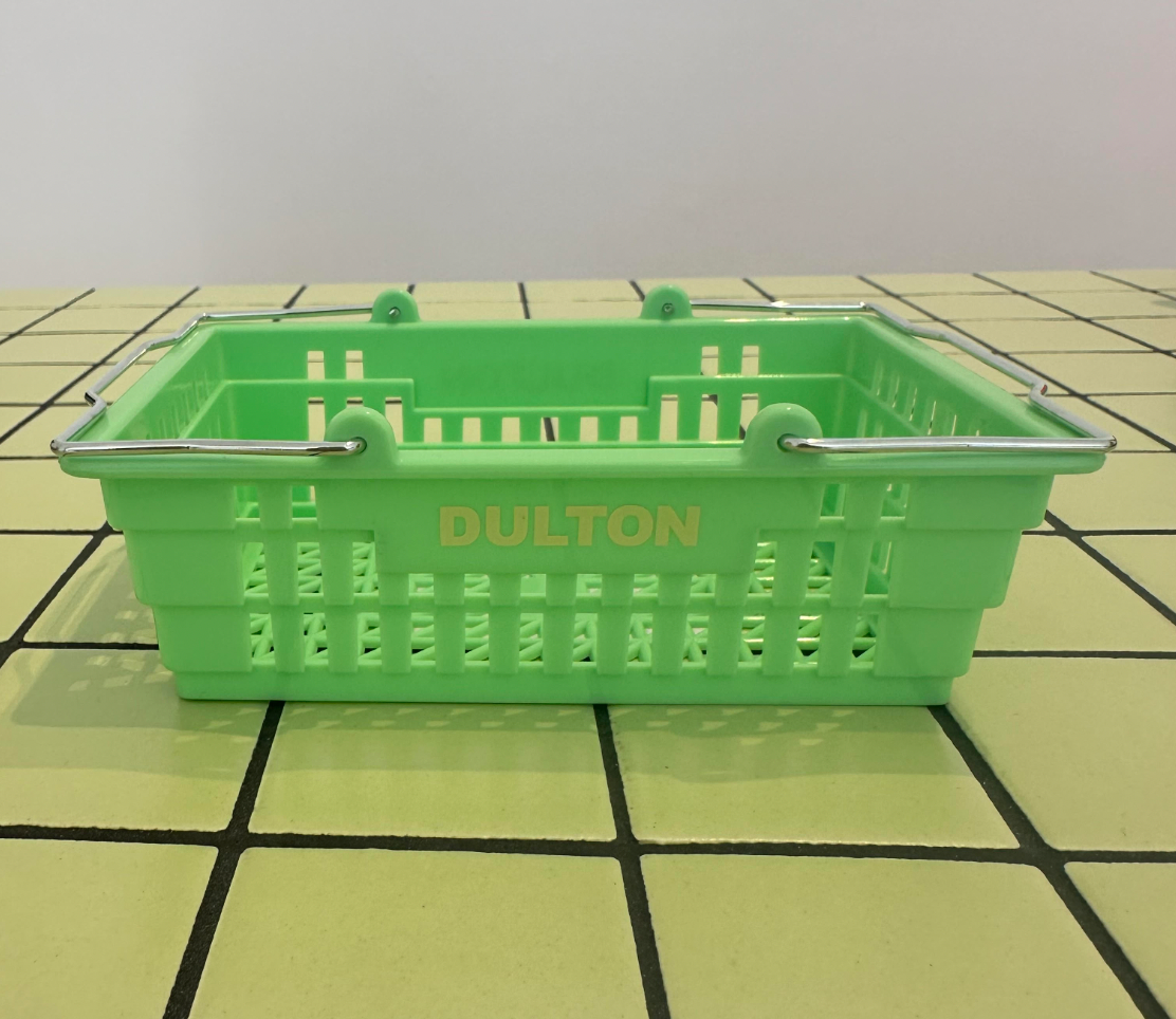 Shopping mini basket - light green