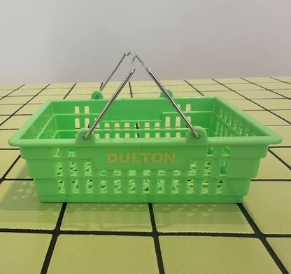 Shopping mini basket - light green