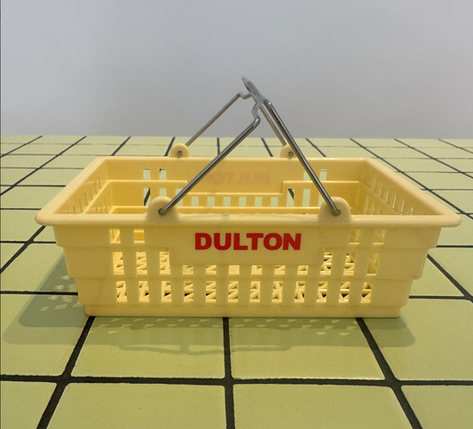 Mini shopping basket - light yellow