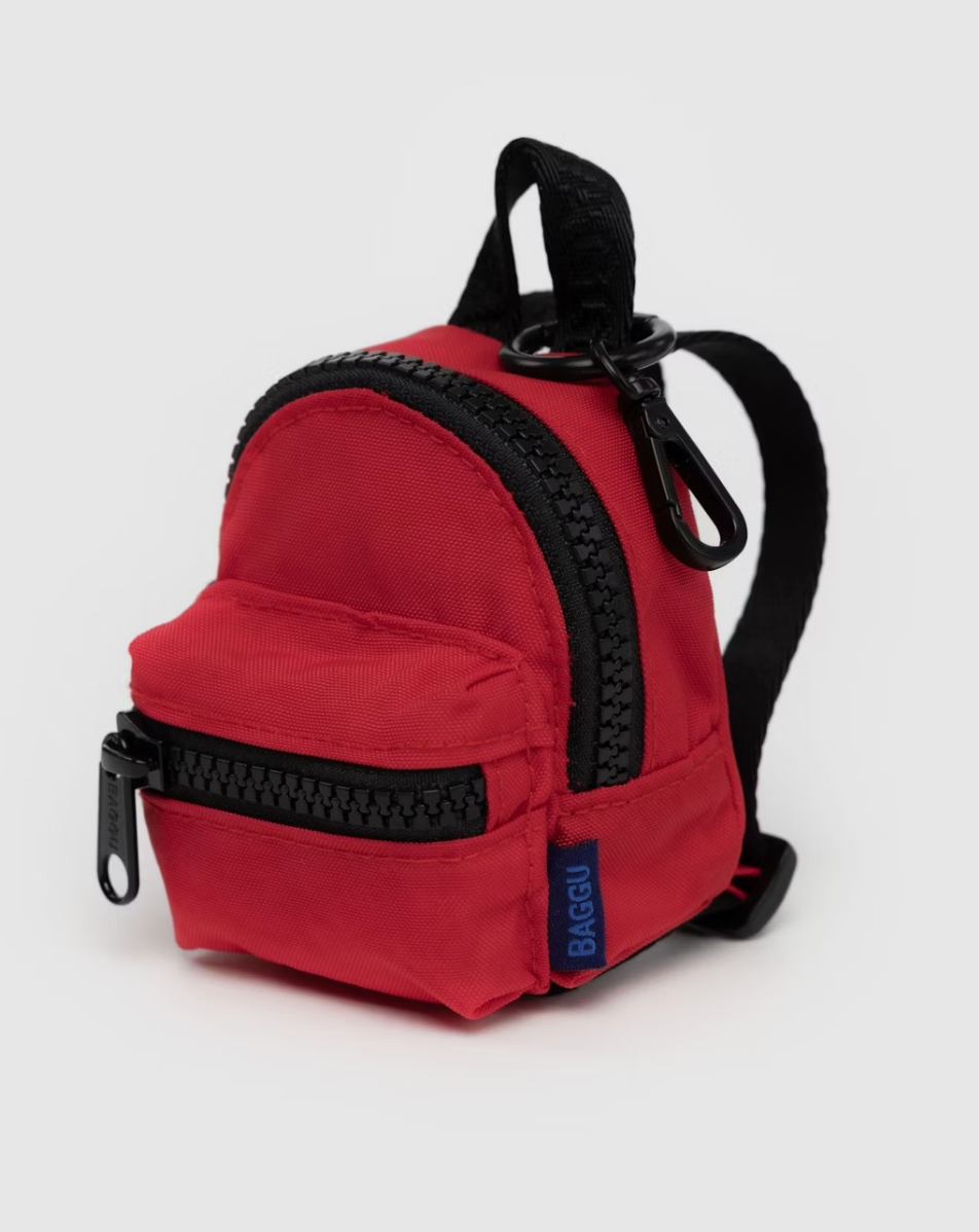 Backpack charm - candy red