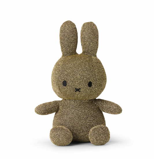 Miffy sitting - sparkle gold- 23cm