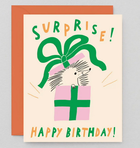 Surprise happy birthday - card