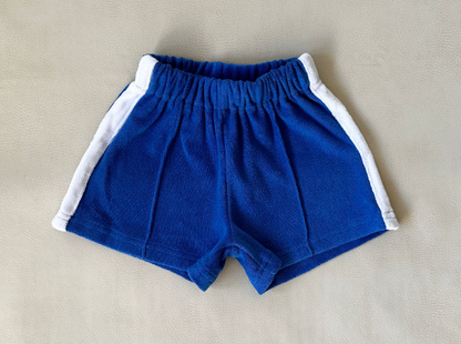 atlas cotton terry towelling - royal blue