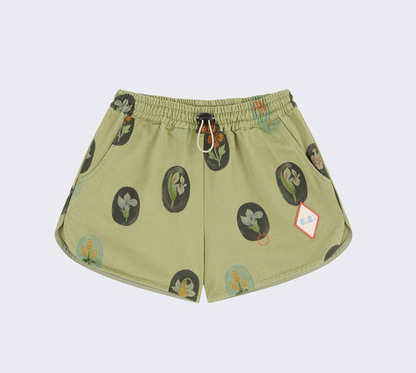 anti floral utility shorts