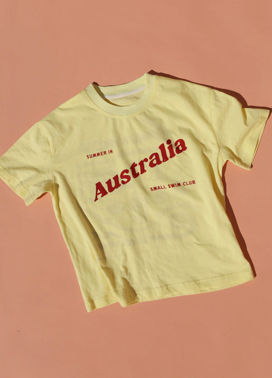 Summer in Australia tee - lemon