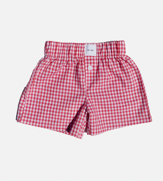 Solis Boxer Short | red gingham