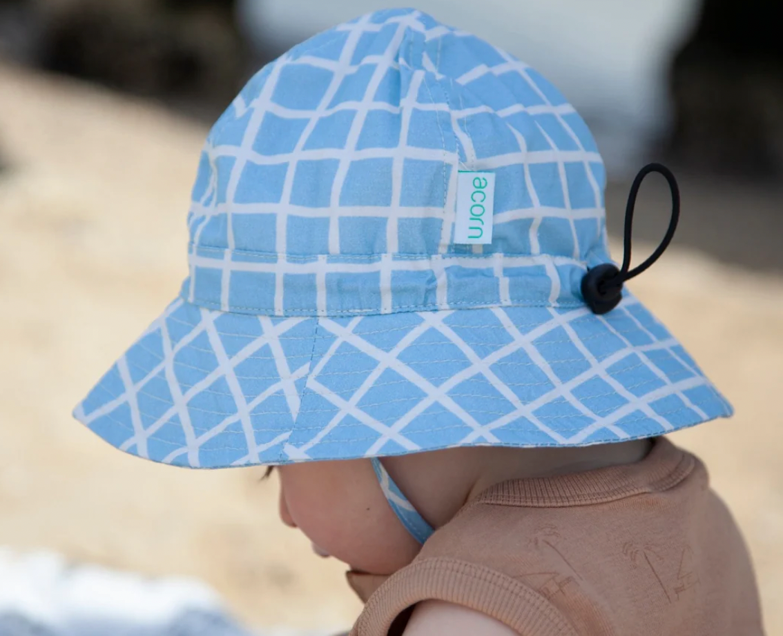 checks wide brim sunhat | infant