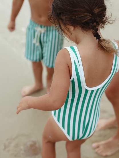 Striped swimsuit | green