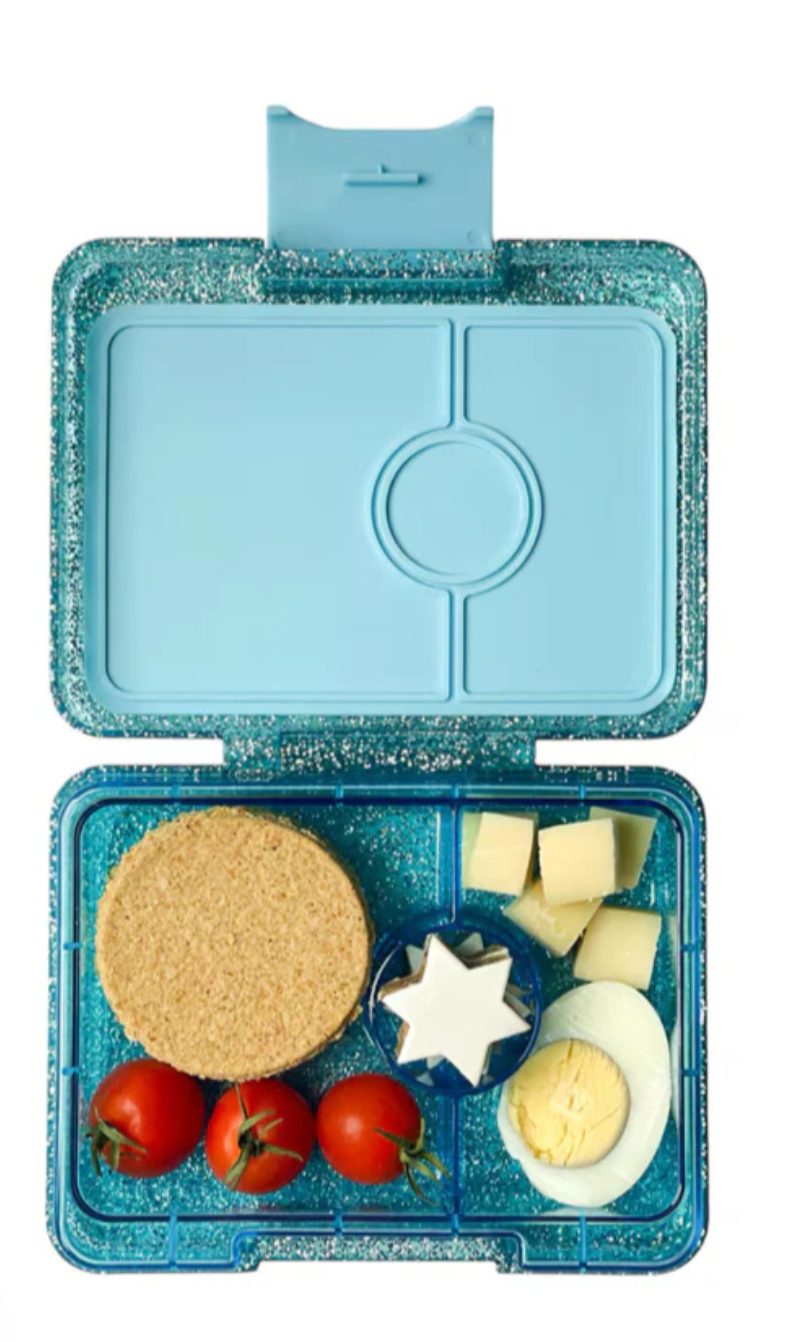 Snack box | twinkle aqua glitter