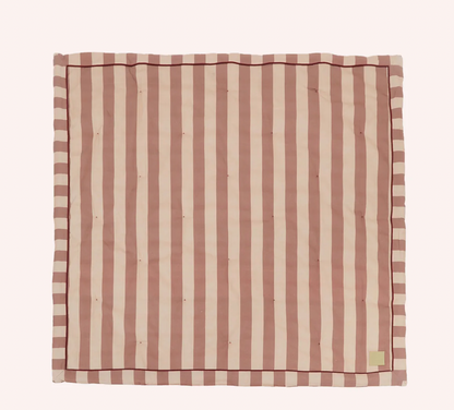 Striped play mat | pink