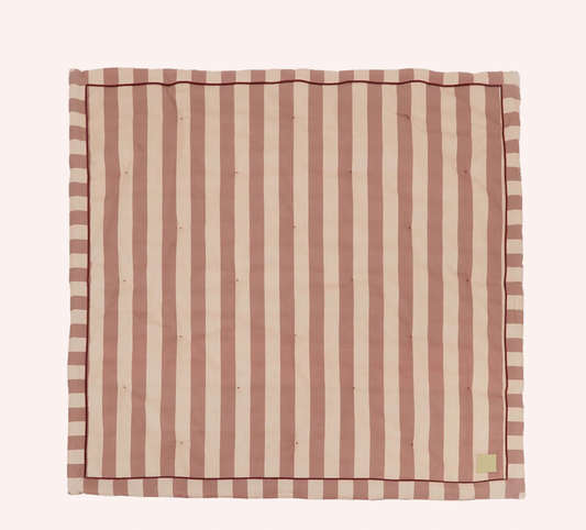 Striped play mat | pink