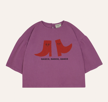 Happy boots purple t-shirt | kids