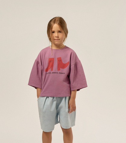 Happy boots purple t-shirt | kids