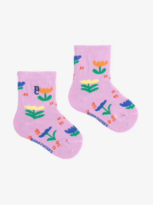 Garden party all over short socks | baby