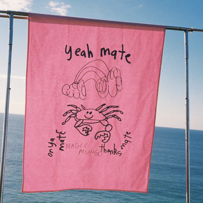 YEAH MATE WALL ART - pink