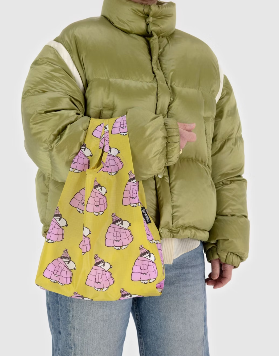 Baby baggu - puffer snoopy pink