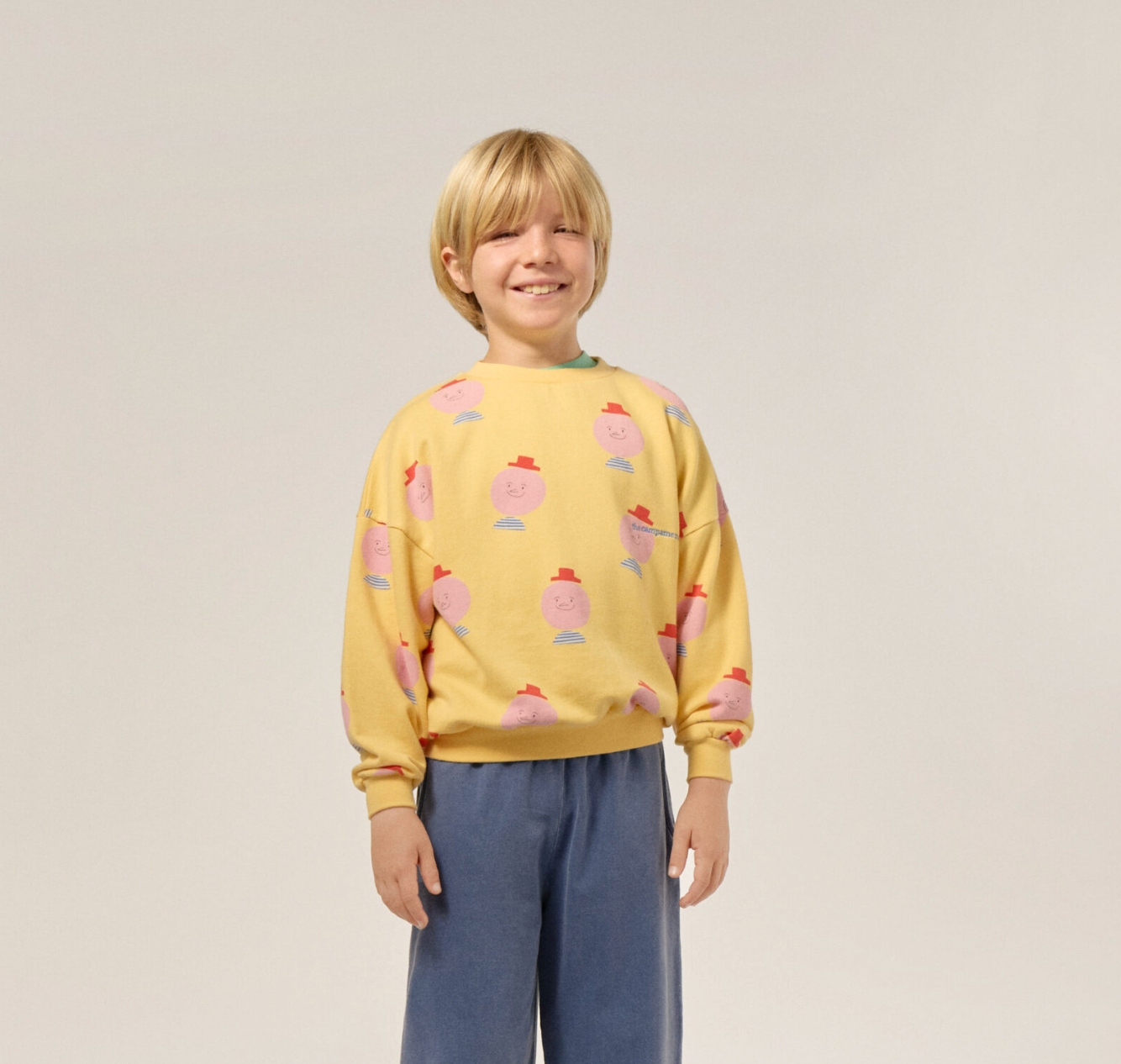 Mr happy man all over jumper | kids