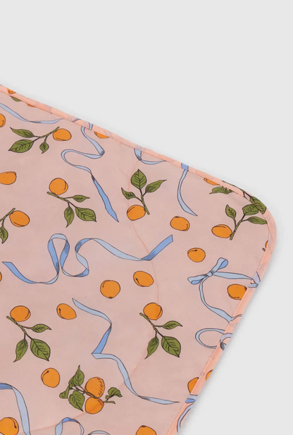 Picnic blanket | apricots and ribbons