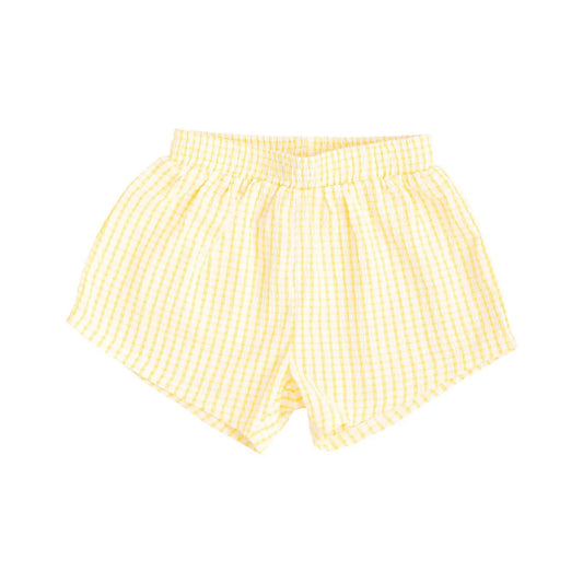 The cami short - lemon gingham