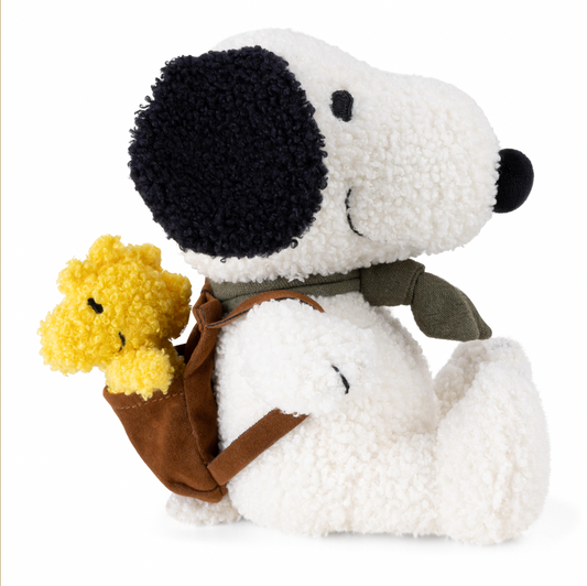 Snoopy with Woodstock in backpack - 20cm