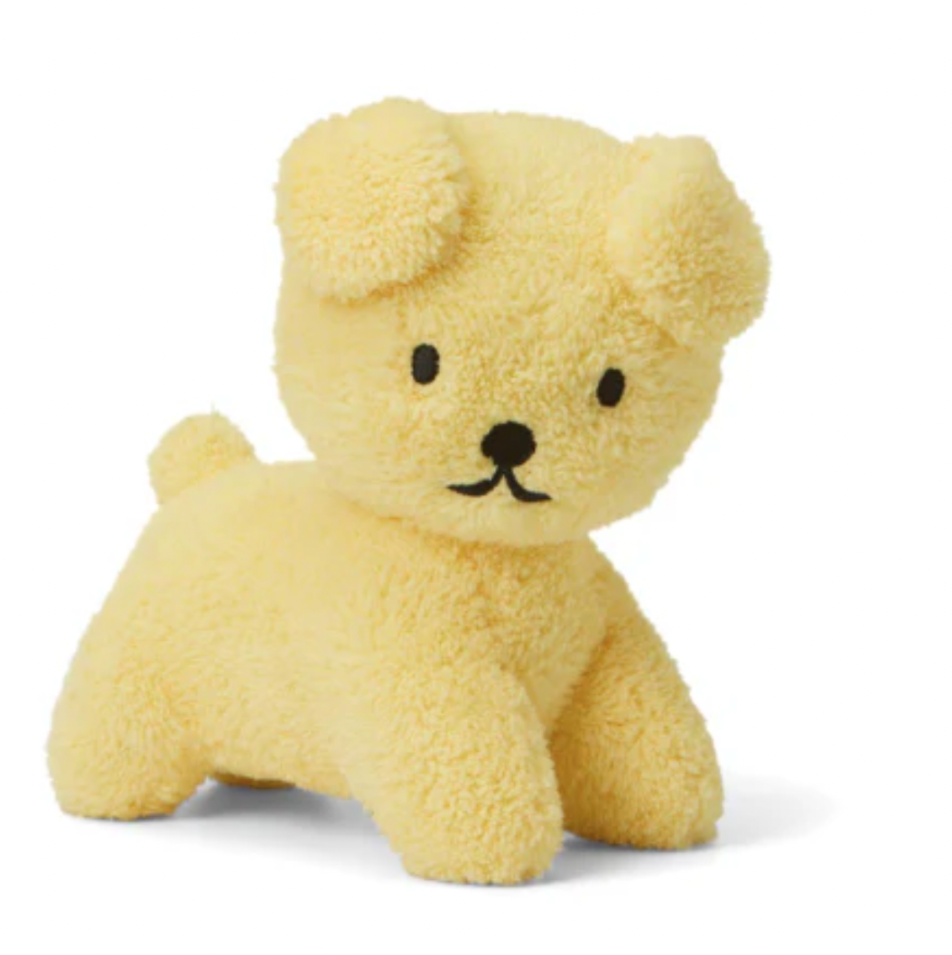 Snuffy toy in terry towling - yellow 21cm