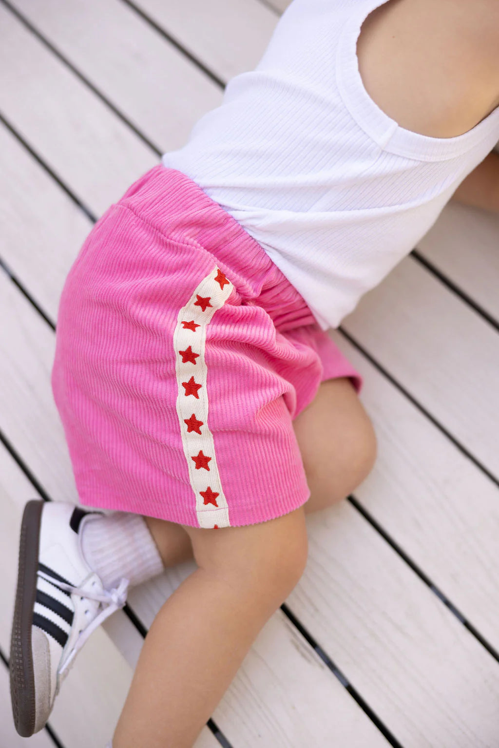 Playtime cord shorts - pink