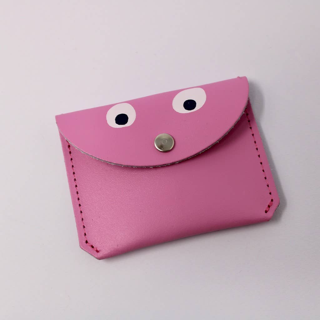 Googly Eye Mini Money Coin Purse: Hot Pink