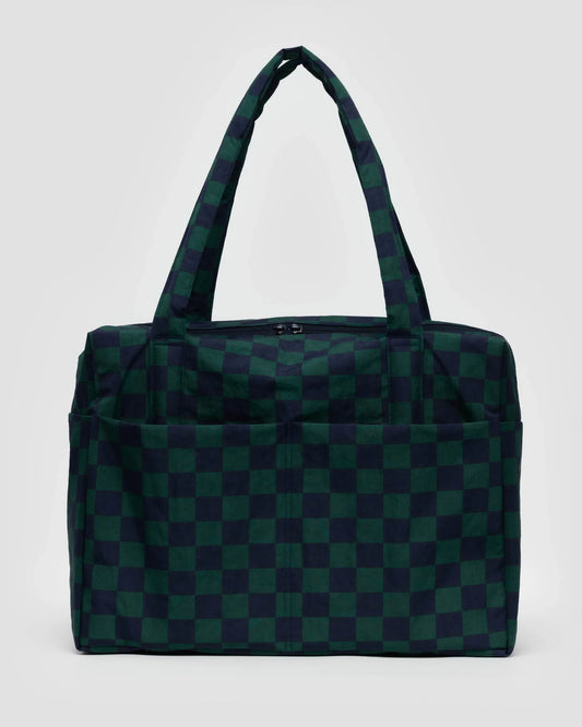 Cloud carry on - navy green check