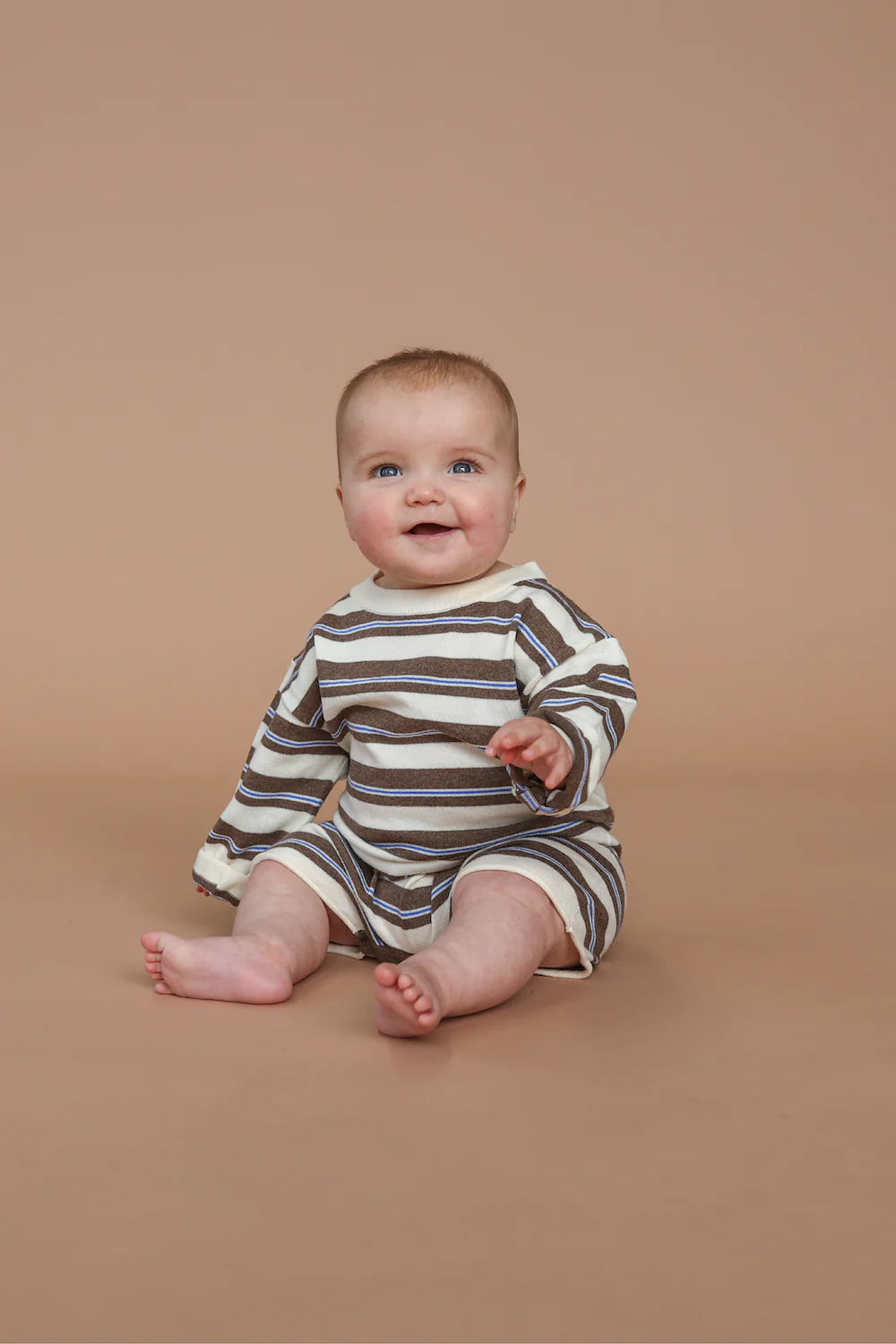 Sardine stripe romper