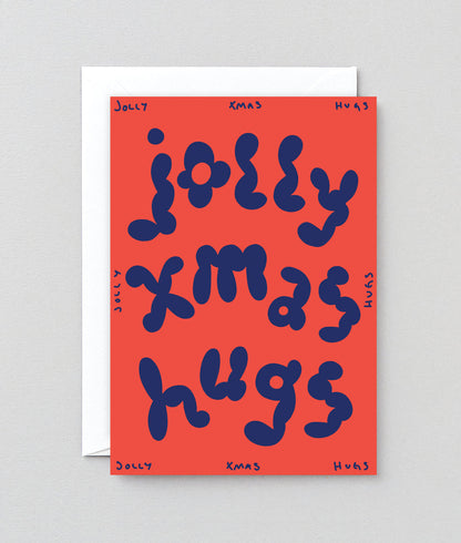 Jolly Xmas Hugs - card