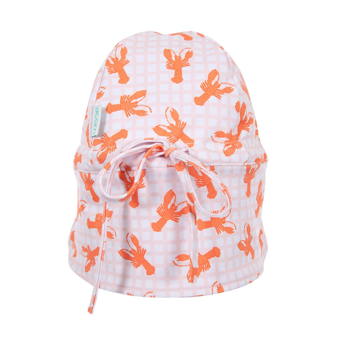 Lobsters swim flap cap - pink