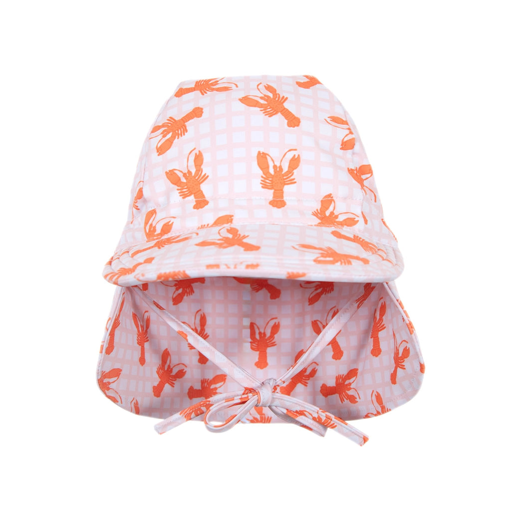 Lobsters swim flap cap - pink